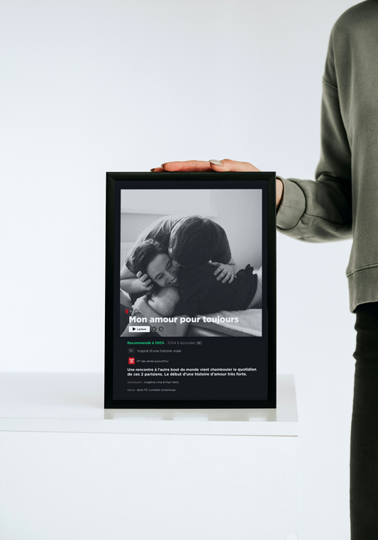 Affiche personnalisée format série