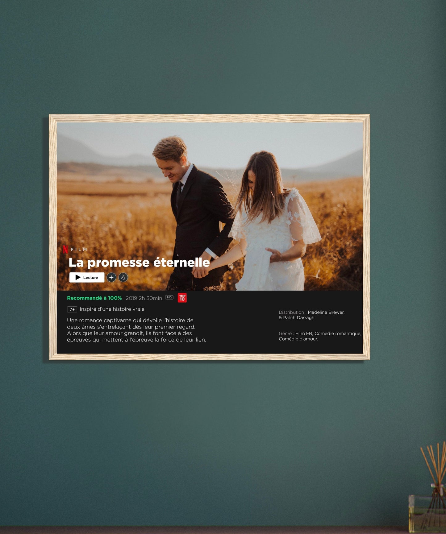Affiche personnalisée format film