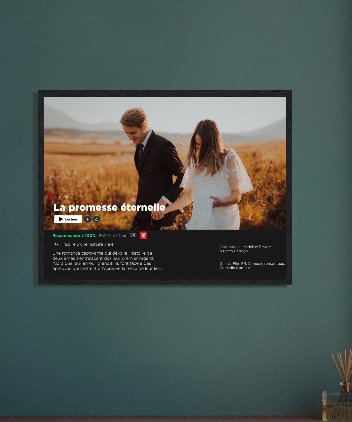 Affiche personnalisée format film