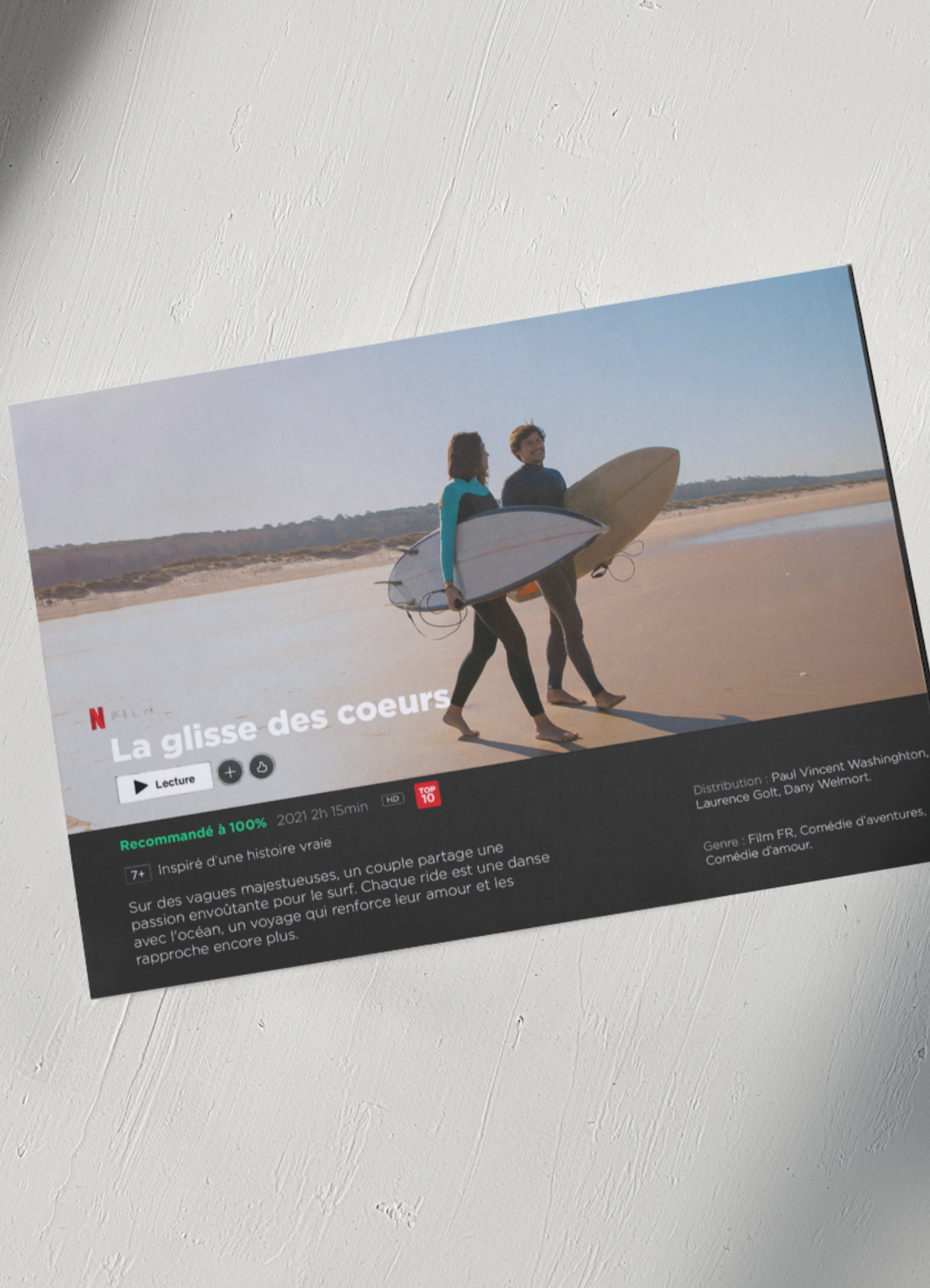 Affiche personnalisée imprimée format film
