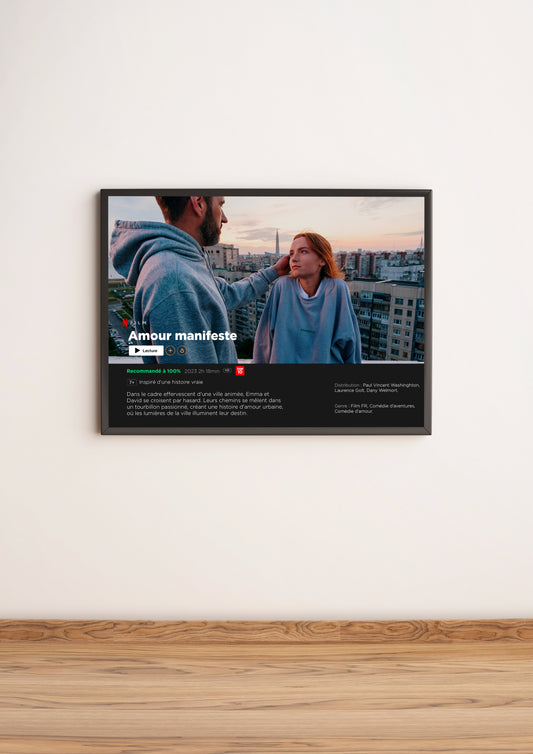 Affiche personnalisée imprimée format film