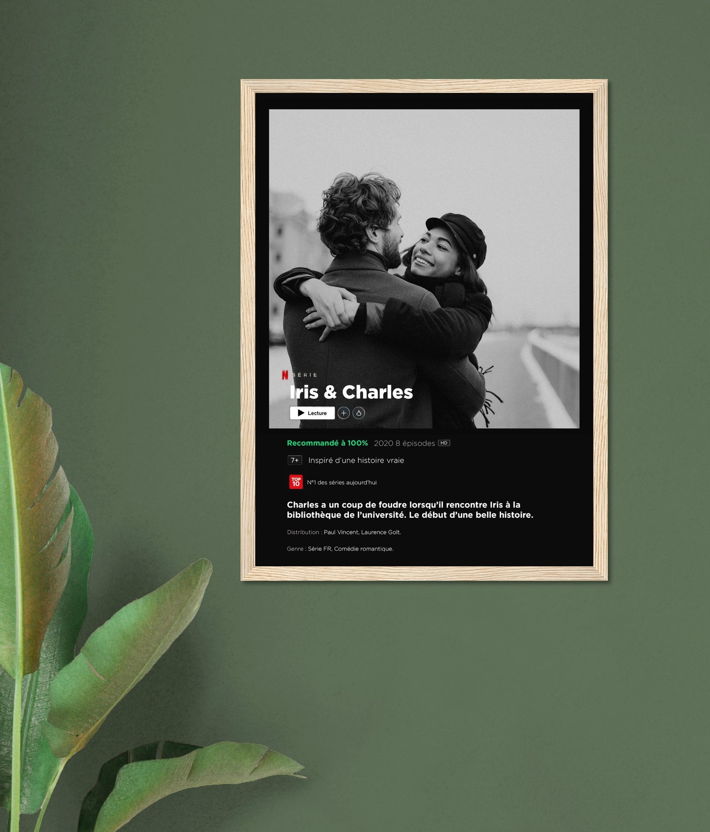 Affiche personnalisée format série