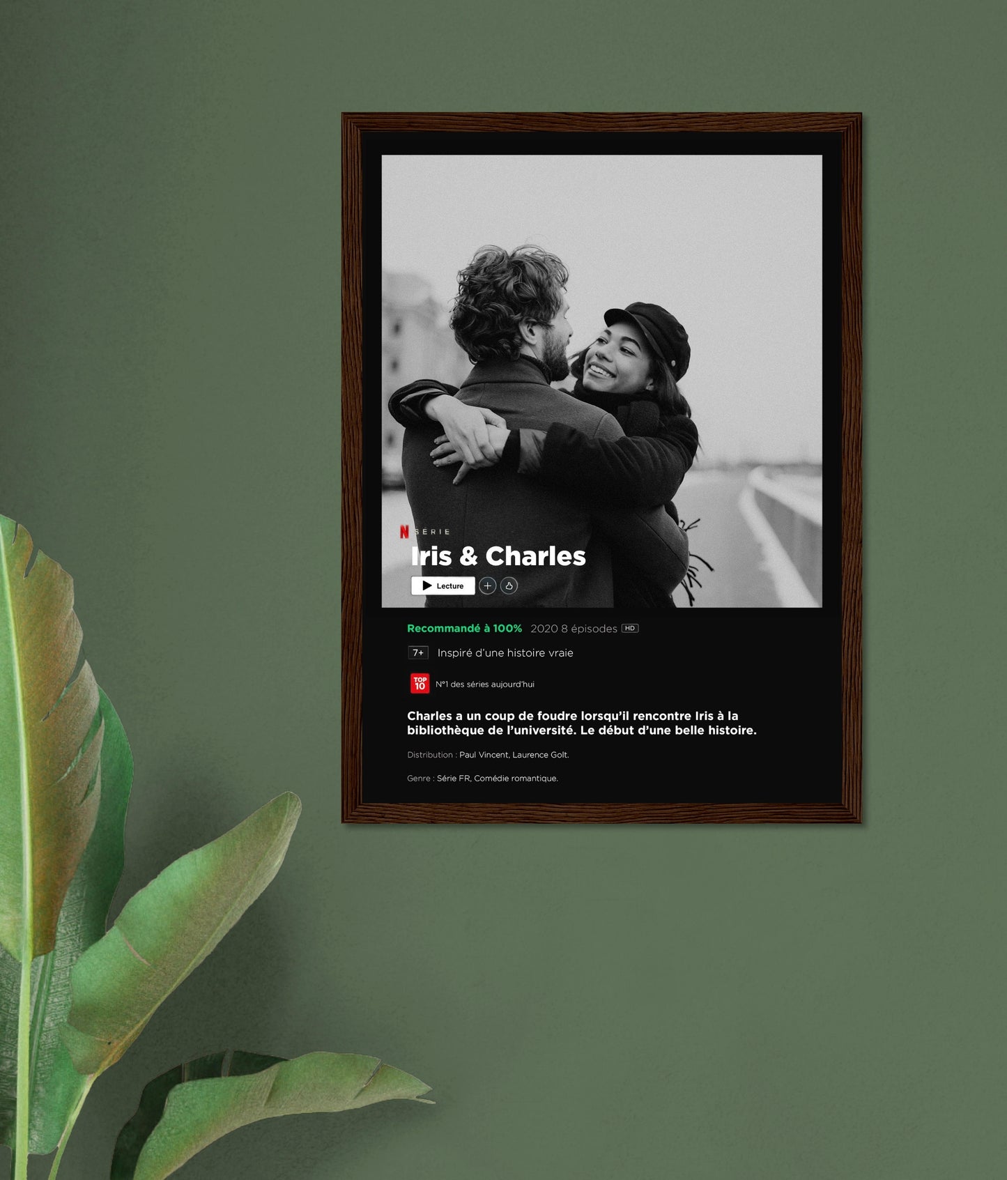 Affiche personnalisée format série