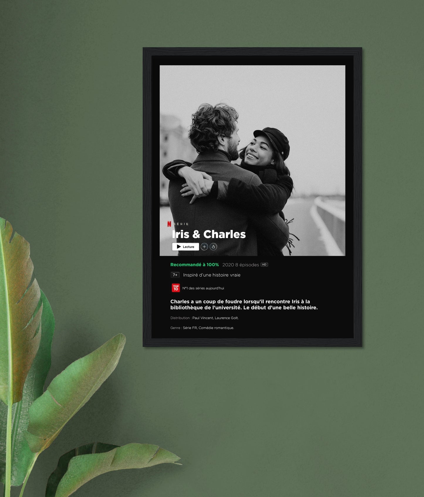 Affiche personnalisée format série