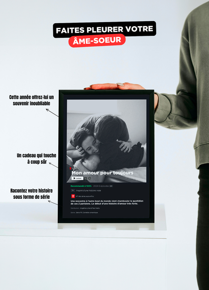 Affiche personnalisée format série