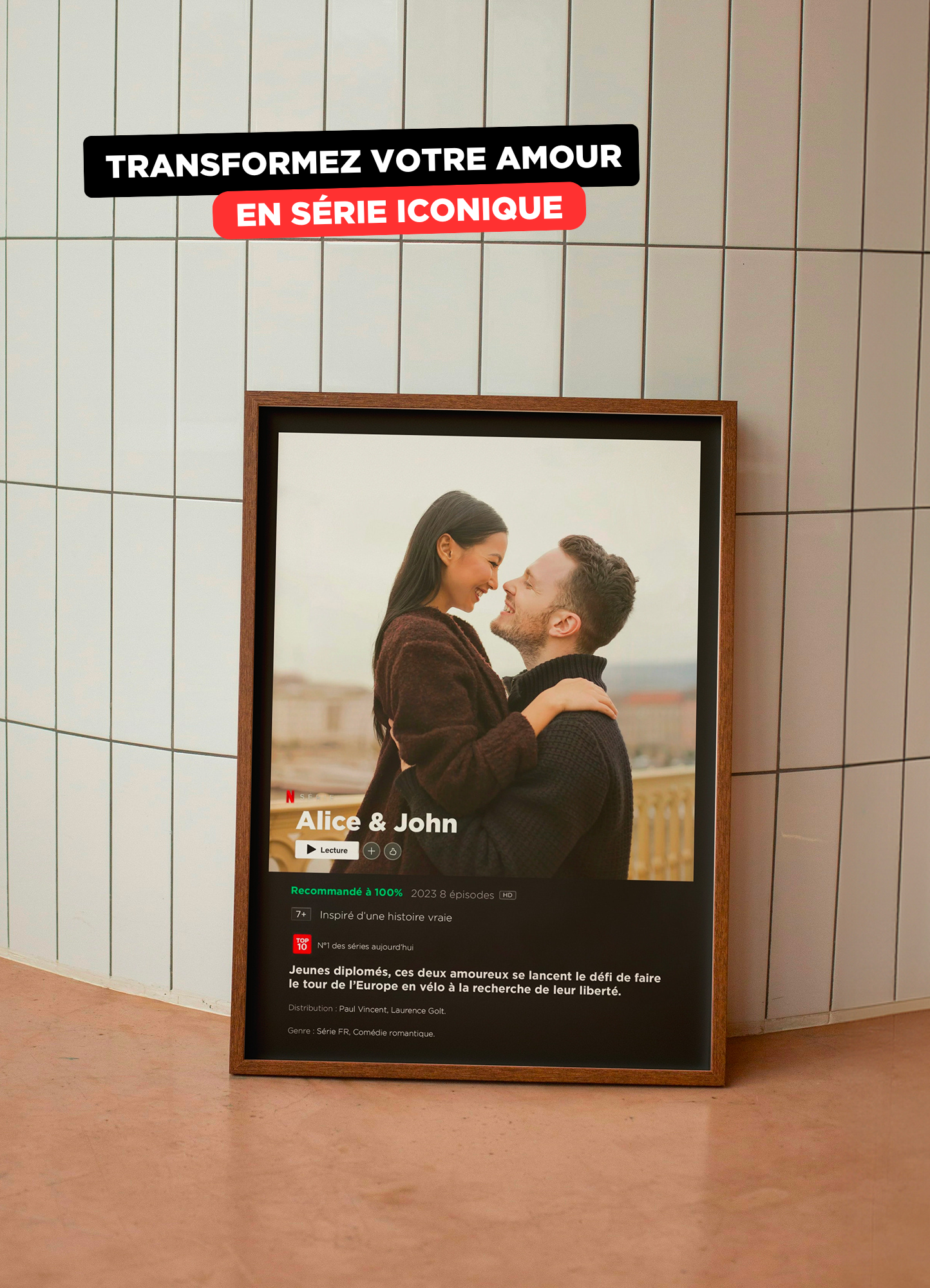 Affiche personnalisée format série