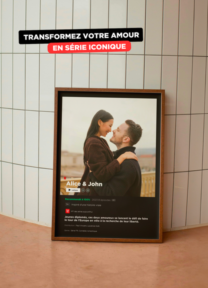 Affiche personnalisée format série