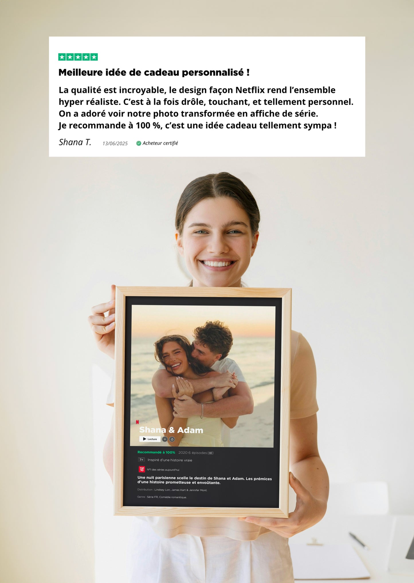 Affiche personnalisée format série