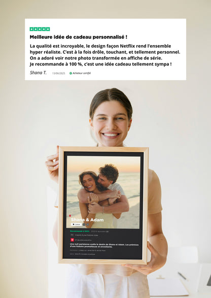Affiche personnalisée format série