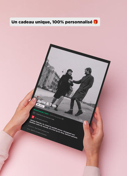 Affiche personnalisée format série